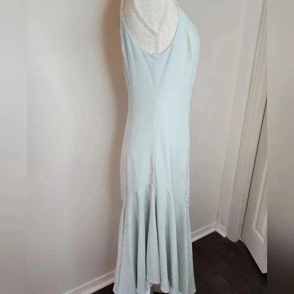 WAYF Clayton Asymmetrical Slip Dress Light Blue size M NWT - Picture 5 of 13